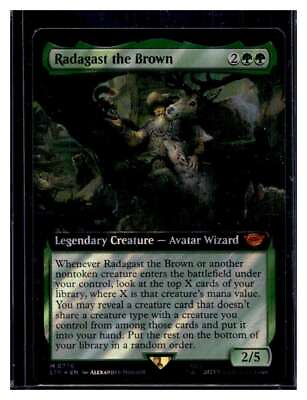 #ad MTG Magic Lord of the Rings #776 Radagast the Brown Mythic EA Surge Foil Qty $0.99