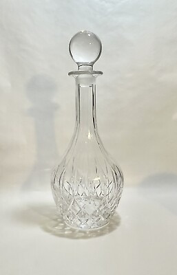 #ad ⚜️Elegant Round Crystal Decanter with Ball Stopper EUC $34.98