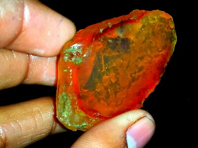 #ad Ethiopian Opal 100%NATURAL 218CT Jumbo Welo Fire ROUGH Specimen Gemstone TRT $195.26