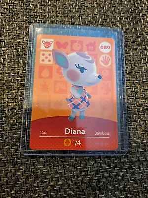 #ad Diana 89 089 Series 1 Authentic Animal Crossing Amiibo Card $8.00
