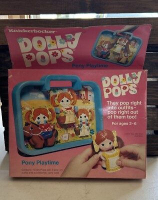 #ad DOLLY POPS PONY PLAYTIME 1979 knickerbocker NEW VINTAGE DEADSTOCK DOLL OUTFIT $49.00