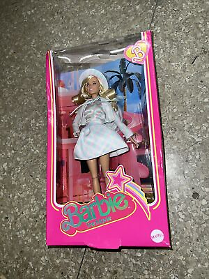#ad Barbie: The Movie Collectible Doll Blue Plaid Suit Dress HRF26 *BOX DAMAGE* $49.99