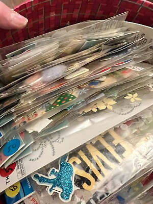 #ad various Scrapbook Card Making Stickers Embellishments YOU PICK $3.00
