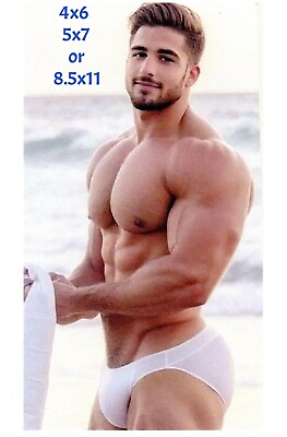 #ad Handsome Muscular Male Bodybuilder Gay Interest Photo Photograph Reprint #20 $15.00