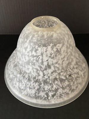 #ad Feathered White Glass Globe Pendant Light Shade 7 3 4quot; x 4 1 2quot; READ $21.59