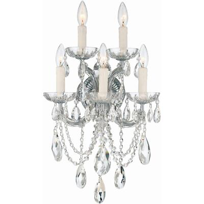 #ad Crystorama 4425 CH CL MWP Maria Theresa Wall Sconce Polished Chrome $398.00