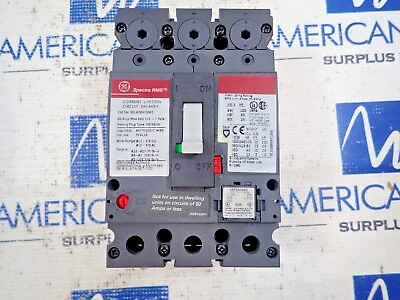 #ad GE SELA36AT0060 60 Amp 3 Pole 600 Volt Circuit Breaker SRPE60A60 Rating Plug $250.00