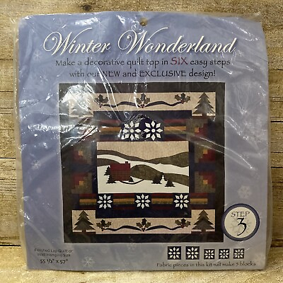 #ad JoAnn Fabric WINTER WONDERLAND Quilt Blocks Step 3 New in Package $19.99