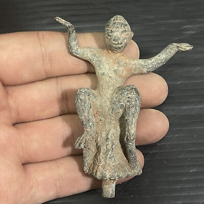 #ad Antique Roman Ancient Bronze Dancing Figure Statue Dating 100 300AD $140.00