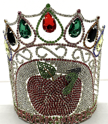 #ad 8.5quot; Large Crystal Rhinestone Pageant Quinceanera Wedding Drag Queen Crown Tiara $67.99