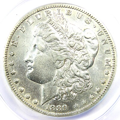 #ad 1889 Morgan Silver Dollar $1 Coin $38.96