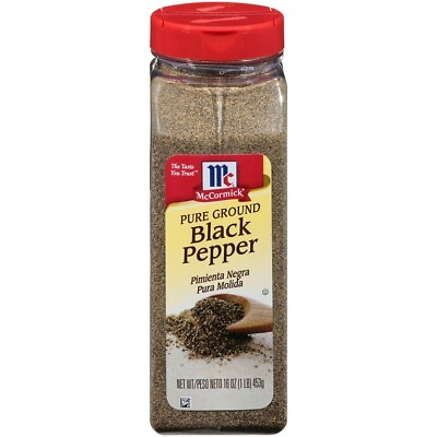 #ad #ad McCormick Pure Ground Black Pepper 16 oz Pepper amp; Peppercorns $14.24