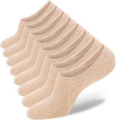 #ad Womens No Show Socks 4 8 Pairs Ondo Low Cut Non Slip Socks Invisible Cotton Line $25.62
