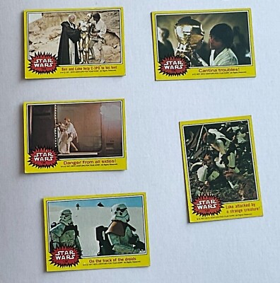 #ad 1977 Topps Star Wars Series 3 Yellow Singles U PICK good to very fine SHIP FREE $5.79