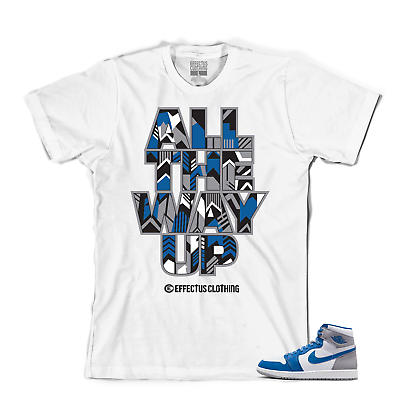 #ad Tee to match Air Jordan Retro 1 True Blue. Way Up Tee $25.60