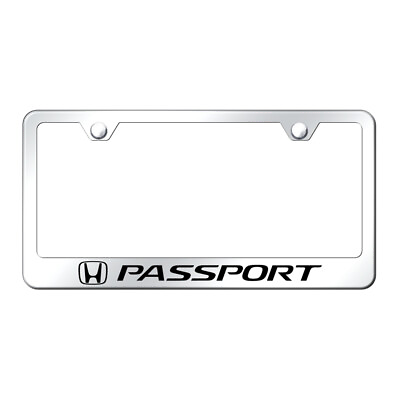 #ad Chrome Laser Etched Wide Bottom License Plate Frame for Honda Passport $61.95