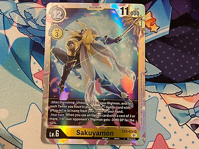 #ad Sakuyamon EX2 024 NM Digimon TCG $4.40