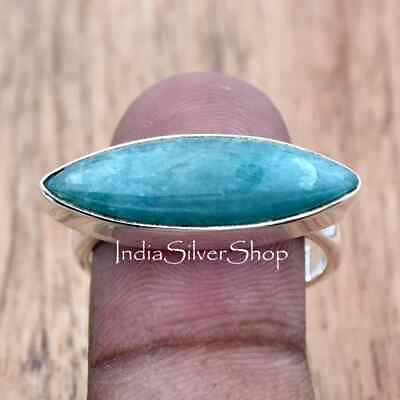 #ad Amazonite Ring Amazonite Silver Ring Handmade Ring Sterling Silver Ring $26.27