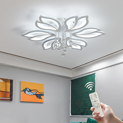 #ad Modern LED Ceiling Light Flower Chandelier Pendant Living Room Bedroom Home Lamp $115.99