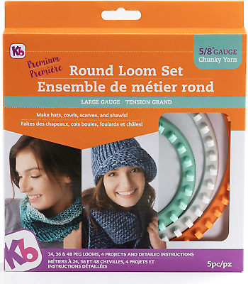 #ad Authentic Knitting Board Premium Chunky Round Knitting Loom Set $28.26