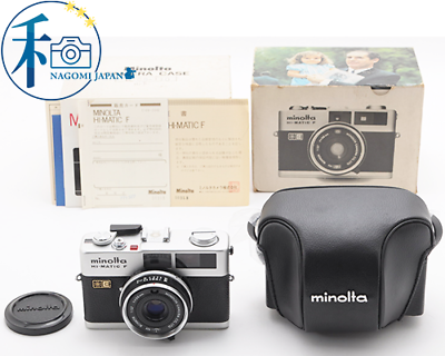 #ad RARE UNUSED in Box Minolta Hi Matic F Rangefinder Film Camera 38mm From JAPAN $249.99