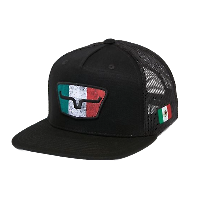 #ad Kimes Ranch Mexico Tri Colored Black Snap Back Hat UHA0000143 BLK $32.00