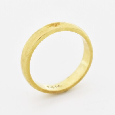 #ad 14k Yellow Gold Estate Wedding Band Ring Size 6.25 $270.29