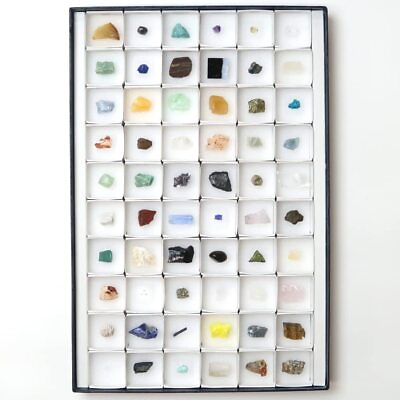 #ad 60 types of mineral specimens $116.76