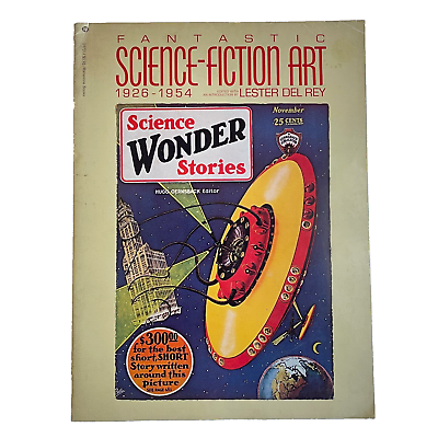 #ad FANTASTIC SCIENCE FICTION ART 1926 1954 ed. Lester del Rey Ballantine 1975 TPB $20.55