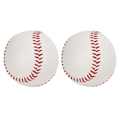 #ad Softball PU Leather Hard Professional Training Baseball for Outdoor Sports 2pcs $18.65