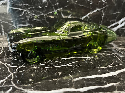 #ad Vintage Avon 1965 Green Corvette Stingray Green Cologne Decanter car Decor FULL $8.00