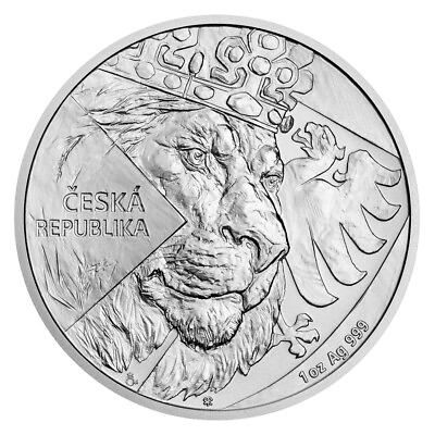 #ad 2024 Niue Czech Lion BU 1 oz Silver Coin in capsule $42.95