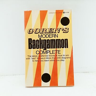 #ad Gorens Modern Backgammon Complete Charles Henry Goren Good $6.23