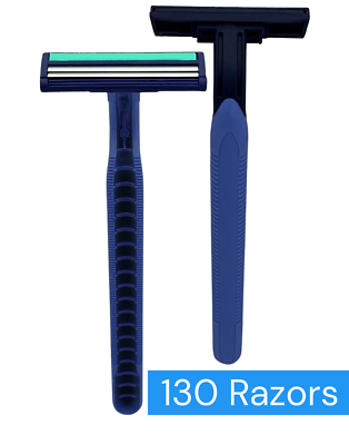 #ad #ad Vaylor Disposable Razors for Men Sensitive Skin Shaving 2 Blade Razors 130 Pack $28.99