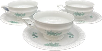 #ad VTG Rosenthal Maria GREENHAVEN Cup amp; Saucer Sets Made in Germany Set of 3 EUC $19.95