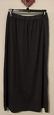 #ad Ruff Hewn Womens Small Gray Elastic Waist Pull On Long Maxi Skirt A6183 $21.99