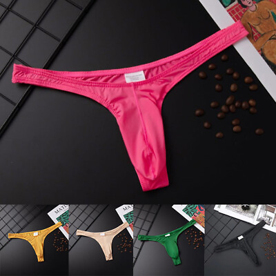 #ad Men G String Thong Bulge Pouch Panties Micro Bikini T back Underwear Briefs $3.25