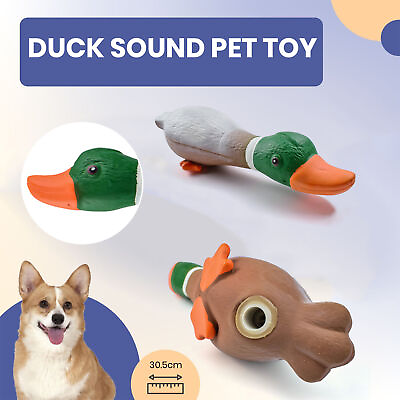 #ad Durable Dog Toy Pet Squeaky Duck Shape Chew with Built in Sound for Squeaking $13.92