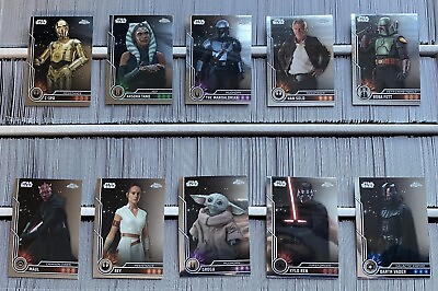 #ad 2023 Topps Chrome Star Wars COMPLETE YOUR SET Base Card #1 100 YOU PICK $0.99