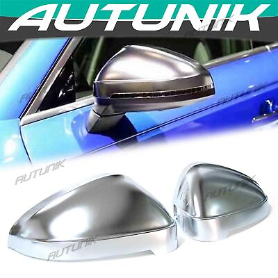 #ad Chrome Side Mirror Caps Covers for Audi B9 A4 S4 A5 S5 2018 2024 w Lane Assist $78.99