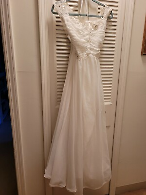 #ad Floor Length White Princess Wedding Ball Gown Bride 20X $75.00