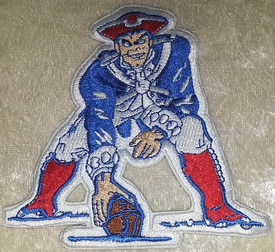 #ad New England Patriots Pat Mascot 4quot; Iron On Embroidered Patch USA Seller $5.95