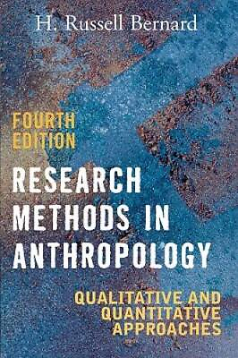 #ad Research Methods in Anthropology: Qualitative and Quantitativ VERY GOOD $5.82