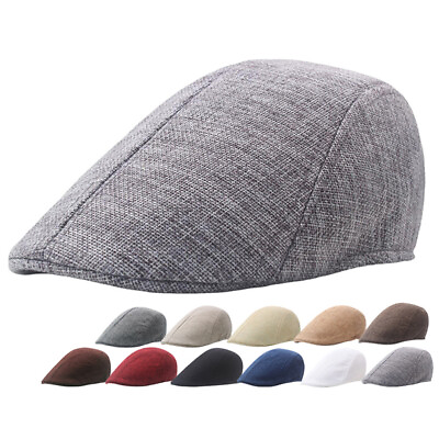 #ad Peaked Painter Caps Men#x27;s Ivy Hat Newsboy Hat Men Berets Flat Cap Autumn Retro $5.27
