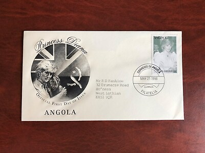 #ad ANGOLA 1998 FDC PRINCESS DIANA MEMORIAM 01 GBP 3.00