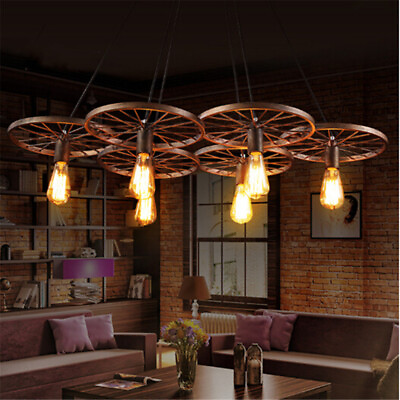 #ad Hotel Chandelier Lighting Vintage Pendant Light Kitchen Lamp Shop Ceiling Lights $253.05