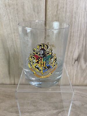 #ad Harry Potter 10cm Glass Tumbler Hogwarts Crest Warners Bros Studio London Tour GBP 11.95