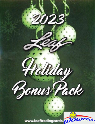 #ad 2023 Leaf HOLIDAY Factory Sealed BONUS Pack AUTO RELIC PRINTING PLATE PROOF 1 1 $10.73