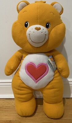 #ad Care Bear HEART BEAR plush stuffed cuddle pillow 27” RARE with tag $31.56