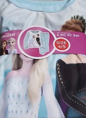 #ad New Disney Frozen 2 piece Pajama Set Size 4 5 $5.00